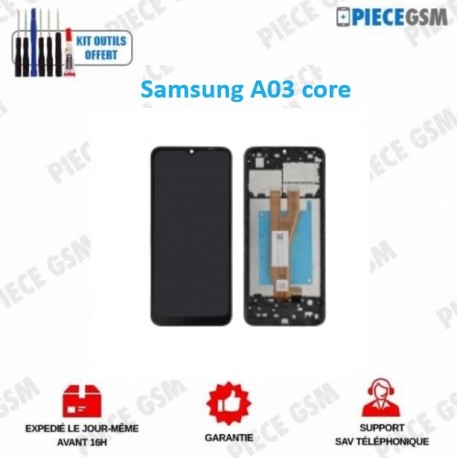 ECRAN LCD + VITRE TACTILE + CHÂSSIS pour SAMSUNG A03 CORE (A032F)