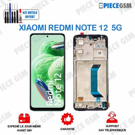 Ecran avec chassis pour Xiaomi Mi Redmi Note 12 5G