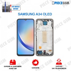 ECRAN + Châssis pour SAMSUNG GALAXY A34 OLED