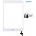 Vitre tactile + bouton home pour iPad Mini 3 Blanc
