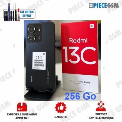 Téléphone Redmi 13C / 256 Go et 8 Go de RAM Noir sous blister