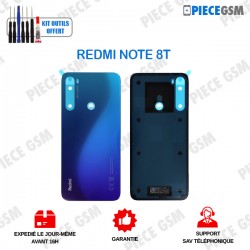 Cache arrière pour Xiaomi Redmi note 8T bleu avec adhésif