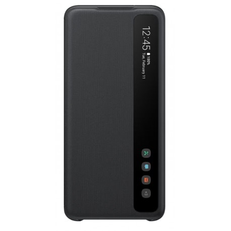 Samsung Smart Clear View Cover Ef-Zg985 - Étui À Rabat - Noir - Pour Galaxy S20+, S20+ 5g