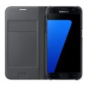 COQUE ORIGINAL FLIP WALLET pour Galaxy S7 Noir