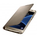 Coque Flip Wallet Led View Cover Originale Samsung EF-WG930P – Galaxy S7 – Or