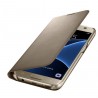 Coque Flip Wallet Led View Cover Originale Samsung EF-WG930P – Galaxy S7 – Or