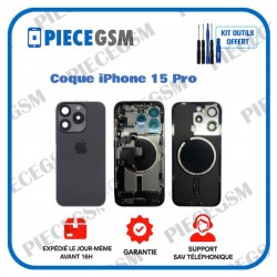 Chassis de réparation pour iPhone 15 Pro Noir