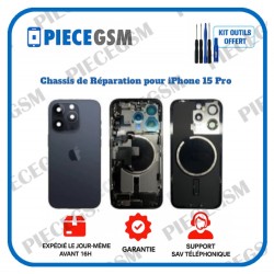 Chassis de réparation pour iPhone 15 Pro Dark Bleu