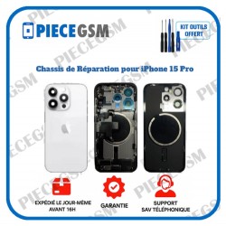 Chassis de réparation pour iPhone 15 Pro Blanc