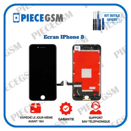 ECRAN POUR IPHONE 8 NOIR