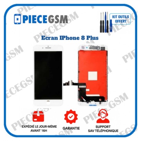 ECRAN POUR IPHONE 8 PLUS BLANC