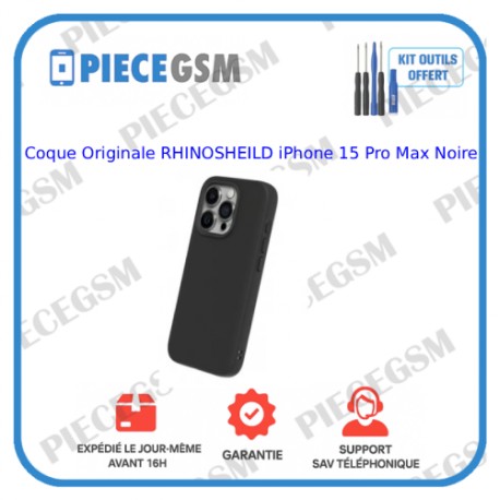 Coque Originale RHINOSHEILD pour iPhone 15 Pro Max Noire