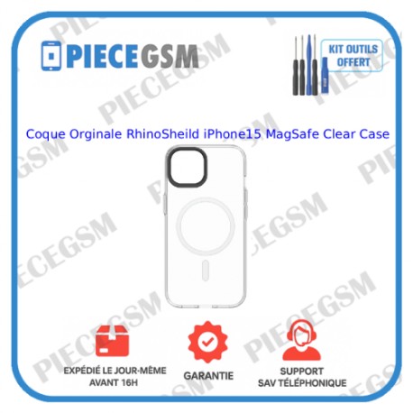 Coque Originale RHINOSHEILD iPhone 15MagSafe Clear Case
