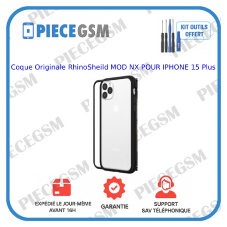 COQUE MODULAIRE MOD NX™ NOIRE POUR APPLE IPHONE 15 PLUS - RHINOSHIELD
