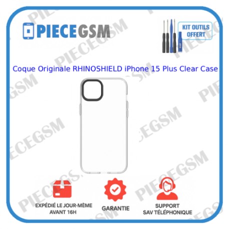 Coque Originale RHINOSHIELD iPhone 15 Plus Clear Case