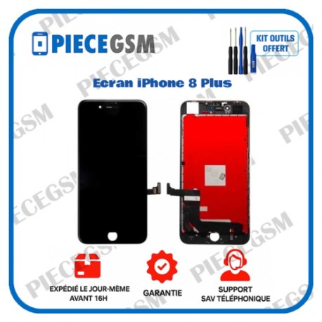 ECRAN POUR IPHONE 8 PLUS NOIR