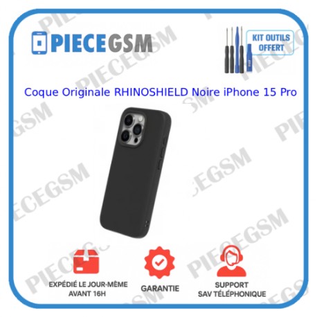 Coque Originale RHINOSHEILD pour iPhone 15 Pro Noir