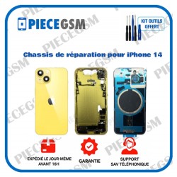 Chassis de réparation pour iPhone 14 Jaune