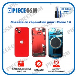 Chassis de réparation pour iPhone 14 Rouge