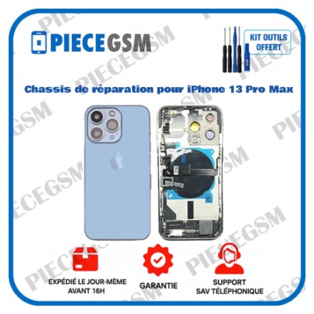 Chassis de réparation pour iPhone 13 Pro Max Bleu