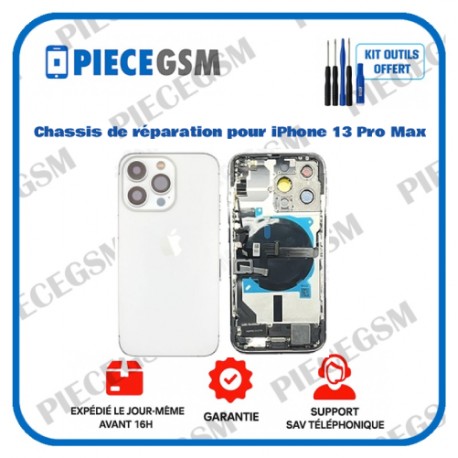 Chassis de réparation pour iPhone 13 Pro Max Blanc