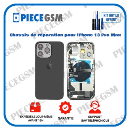Chassis de réparation pour iPhone 13 Pro Max Noir