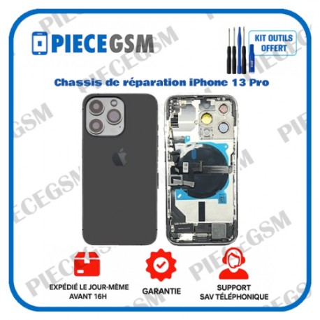 Chassis de réparation pour iPhone 13 Pro Noir