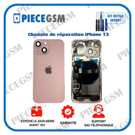 Chassis de réparation pour iPhone 13 Rose