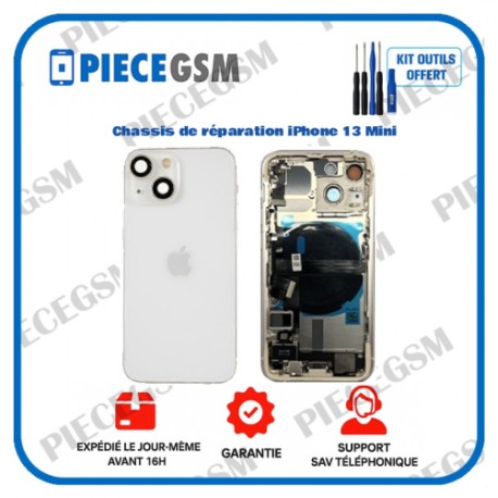Chassis de réparation pour iPhone 13 Mini Blanc