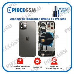 Chassis de réparation pour iPhone 12 Pro Max Noir