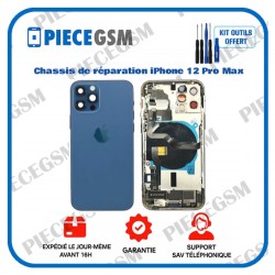 Chassis de réparation pour iPhone 12 Pro Max Bleu