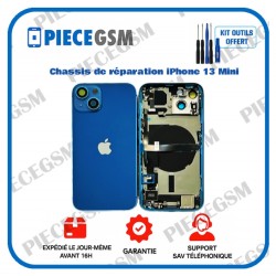 Chassis de réparation pour iPhone 13 Mini Bleu