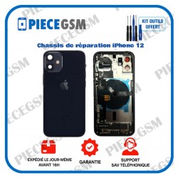 Chassis de réparation pour iPhone 12 Noir