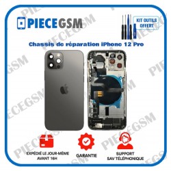 Chassis de réparation pour iPhone 12 Pro Noir
