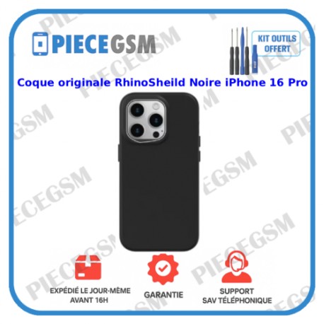 Coque originale RhinoSheild Noire iPhone 16 Pro