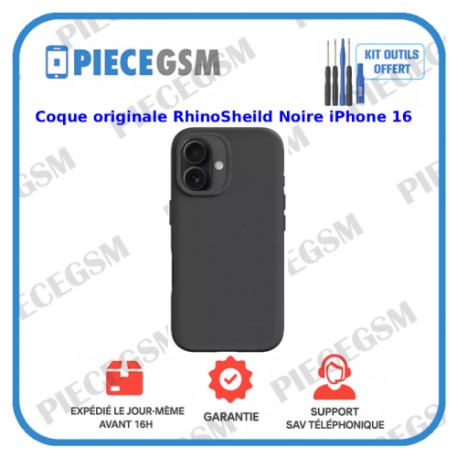 Coque originale RhinoSheild Noire iPhone 16