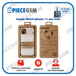 Coque Muvit iphone 11 pro max bambootek blanc