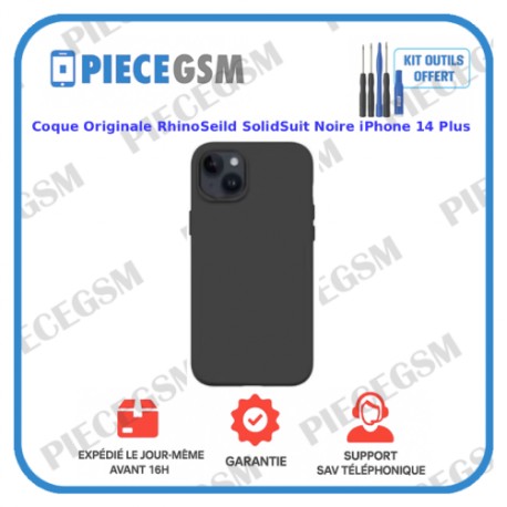 Coque Originale RhinoShield SolidSuit Noire pour iPhone 14 Plus