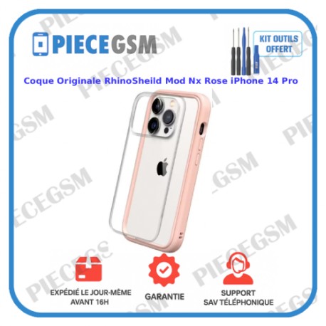 Coque Originale RhinoShield Mod Nx Rose pour iPhone 14 Pro