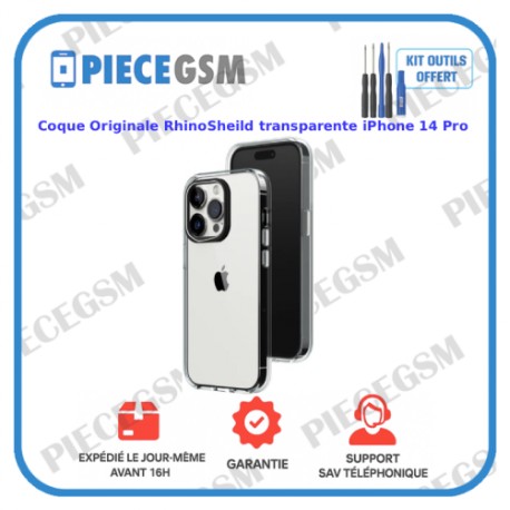 Coque Originale RhinoShield transparente pour iPhone 14 Pro