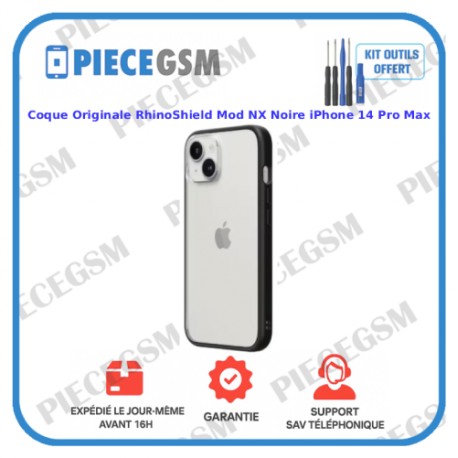 Coque Originale RhinoShield SolidSuit Mod NX Noire iPhone 14 Pro Max