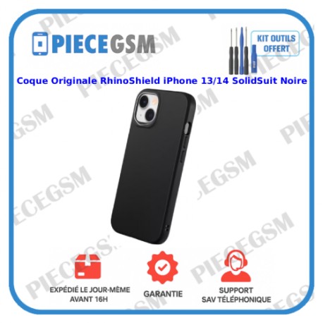 Coque Originale RhinoShield iPhone 13/14 SolidSuit Noire
