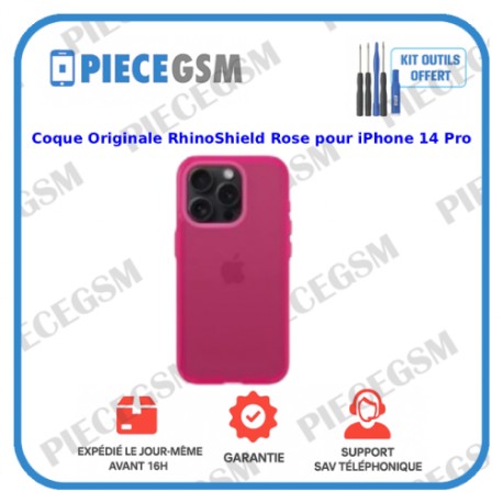 Coque Originale RhinoShield Rose pour iPhone 14 Pro