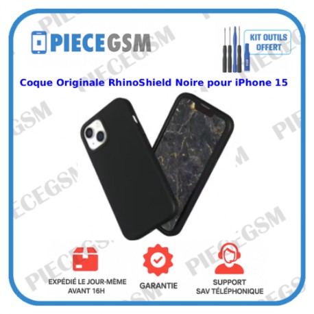 Coque Originale RhinoShield Noire iPhone 15