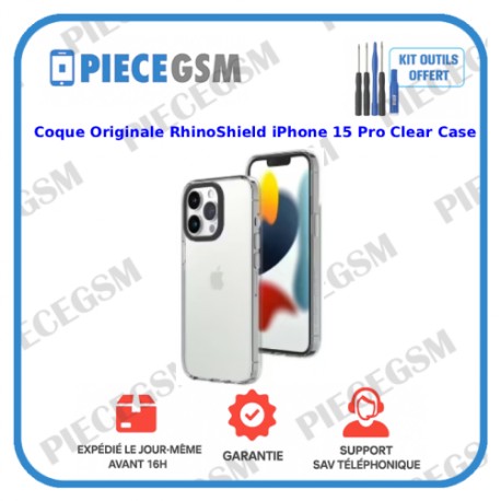 Coque Originale RHINOSHEILD pour iPhone 15 Pro Clear Case