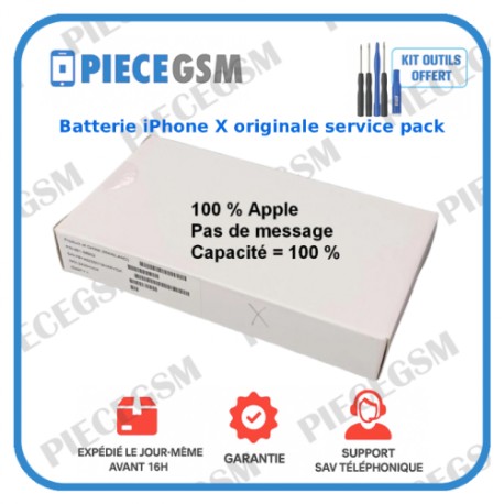 BATTERIE POUR IPHONE X ORIGINALE SERVICE PACK