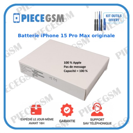 Batterie iPhone 15 Pro Max originale