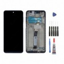 ECRAN + FRAME pour XIAOMI REDMI NOTE 9 PRO gris vers le bleu