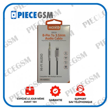 HOXO Aux to Lightning Cable