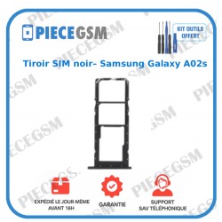 Tiroir Sim Noir Samsung Galaxy A02S SM-A025G